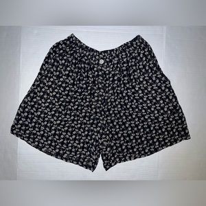 Vintage DKNY 100% Silk Daisy Shorts